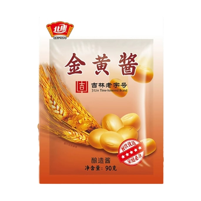 [중국 직송] 북강 황금노란 된장, 동북식, 90g x 3 봉지, 볶음, 생선 조림, 고기 조림에 사용 가능.