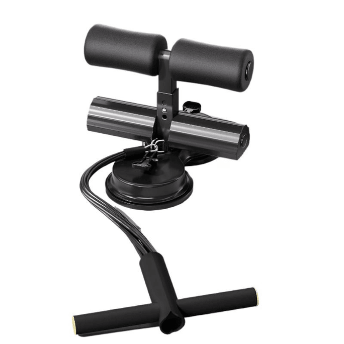 Sit-Up Suction Cup Abdominal Resistance Band Dark Night Black + Resistance Rope 25*16cm*1 Piece