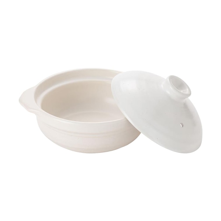 클레이팟 도나베, 화이트 21.3 x 18.4 x 11 cm 5