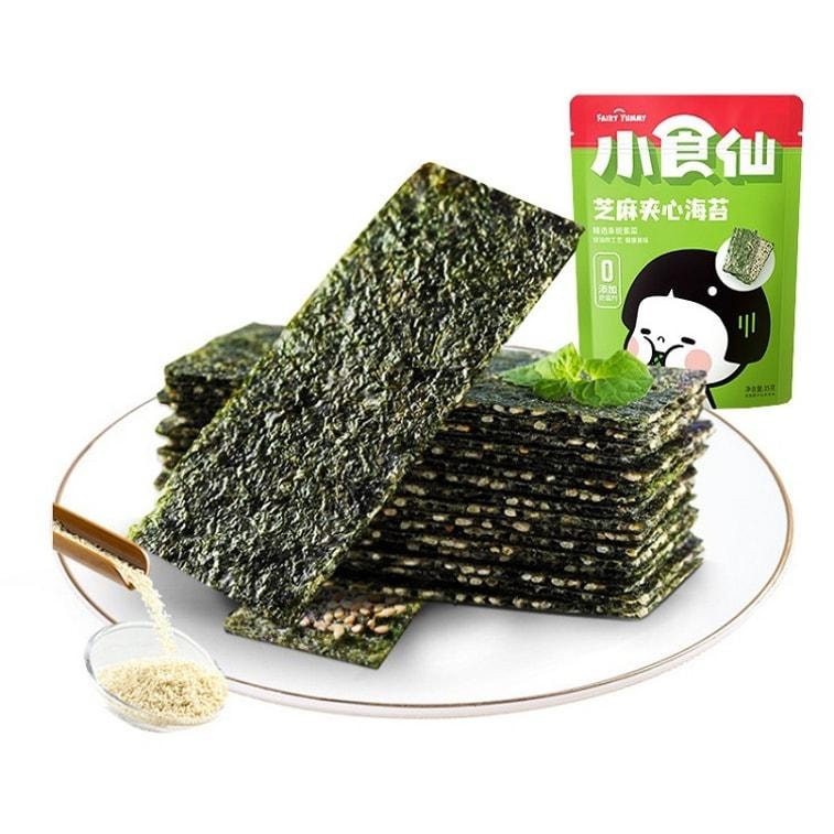 【中國直郵】良品鋪子 小食仙芝麻夾心海苔脆皮健康食品 35g/袋