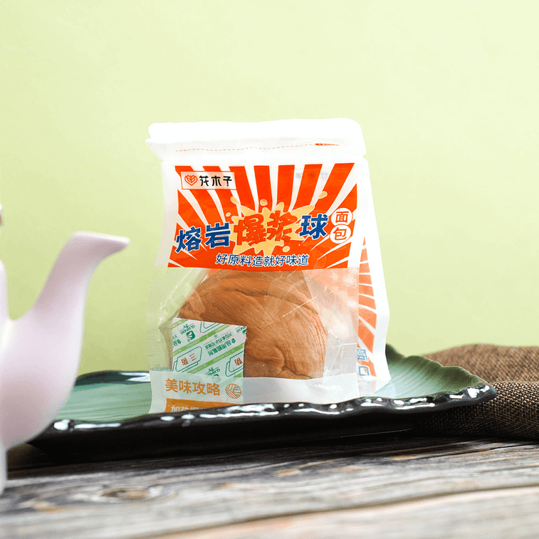 花木子 熔岩芝士爆浆球 夹心吐司 芝士味 75g 3