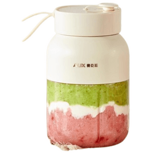 [중국 직송] AUX 미니 전기 주서기, 얼음 분쇄 컵 포함 (문라이트 화이트) (1팩)