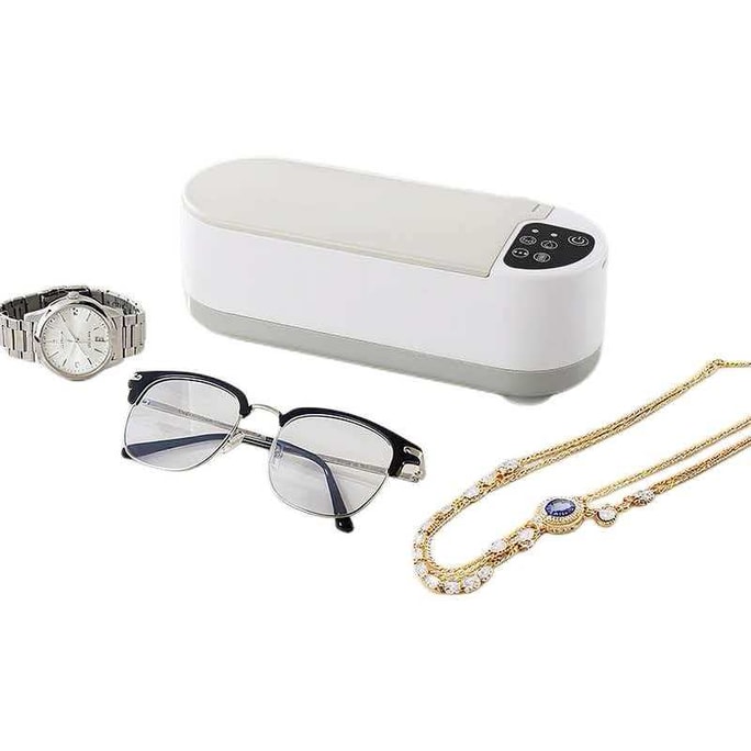 【中国からの直送】スマートホームセレクション 超音波式スマート多機能メガネ・ジュエリークリーナー（1個）