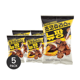 韩国JAYONE 巧克力油条 香酥脆圈 浓郁巧克力味 110g *5【5份超值装】【韩国GS25便利店人气款】