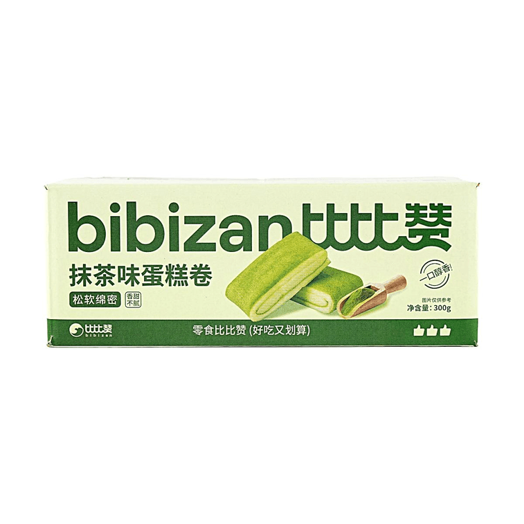 比比贊 抹茶口味蛋糕卷 毛巾捲 300g【新鮮短保】【早餐下午茶點心】 4