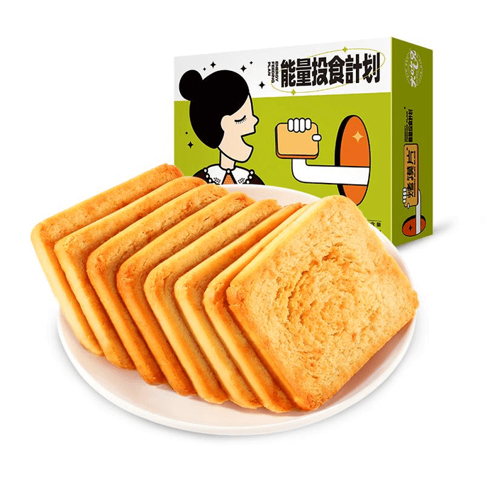 Big Brother Baked Bread Slices Barbecue Flavor Baked Bread Mantou Snack Bread Slices 450g * 1 Box