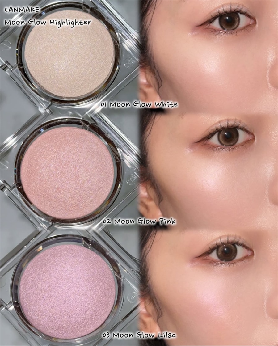 [Livraison directe du Japon] Japon CANMAKE Highlighternon-pigmenté Paillettes fines Nacré Naturel Éclaircissant Stéréoscopique Effet mouillé N°01 Blanc clair lunaire 1 pièce
