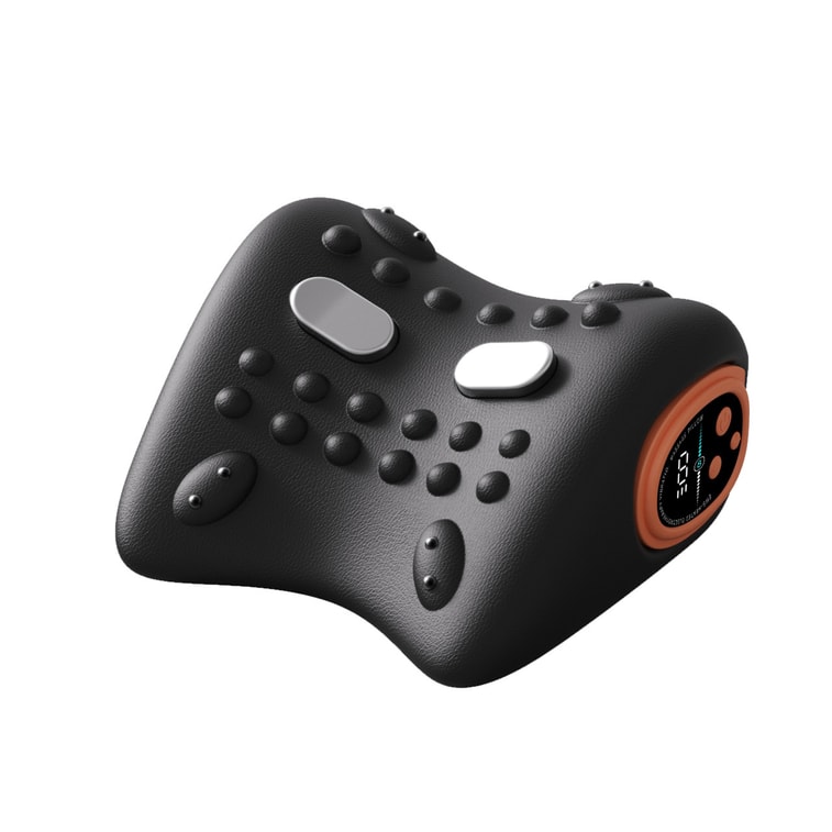 Electric Neck Massager Portable Heat Therapy  Black 1 Device 4