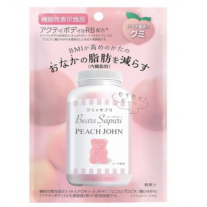 M's Inc. Bears Supplement x PEACHJOHN Peach Flavor 60g