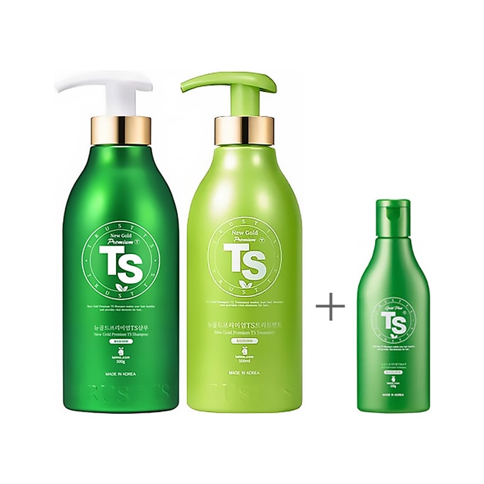  韩国 TS Shampoo 韩国 帝叶斯TS 防脱洗发护发套装