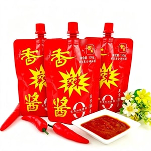 Spicy Soybean Paste【3 Bags*128g】The Soul of Northeast Cuisine【Non-GMO Soybeans + 180-Day Full Fermentation】 Fried Egg Sauce, Rice Noodle Topping Sauce, Braised Eggplant Potatoes Dipping Sauce