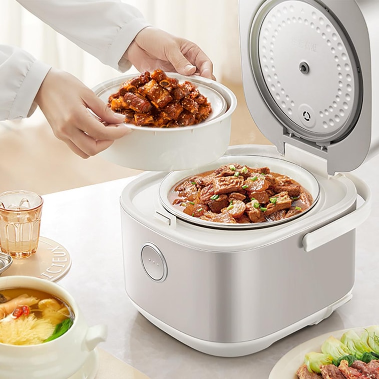 101.44 fl oz Cast Iron Rice Cooker, Micro-Pressure Non-Stick, Anti-Boil Over, Model RC-5L30A19 5