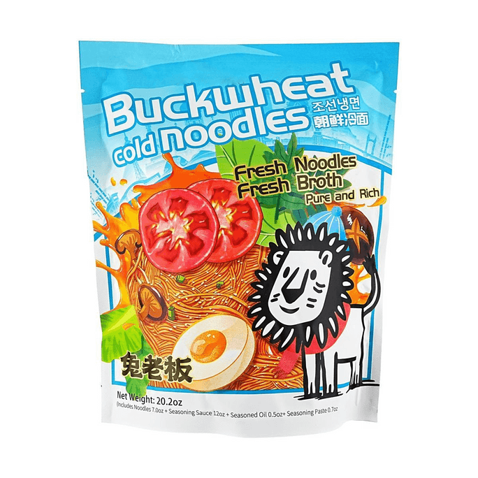 兔老板 朝鲜冷面 荞麦冷面 570g【东北风味】