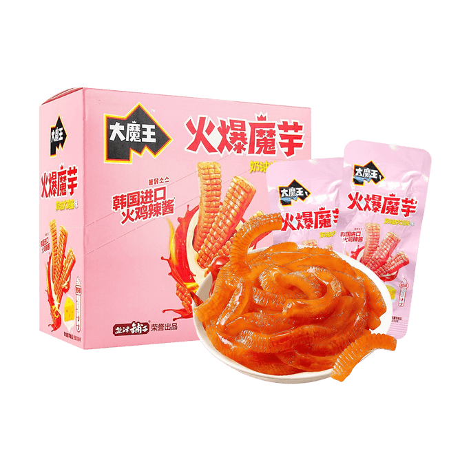 鹽津鋪子 大魔王火爆魔芋爽 奶油火雞辣醬味 20包入 300g【濃醇香辣 Q彈勁爽】