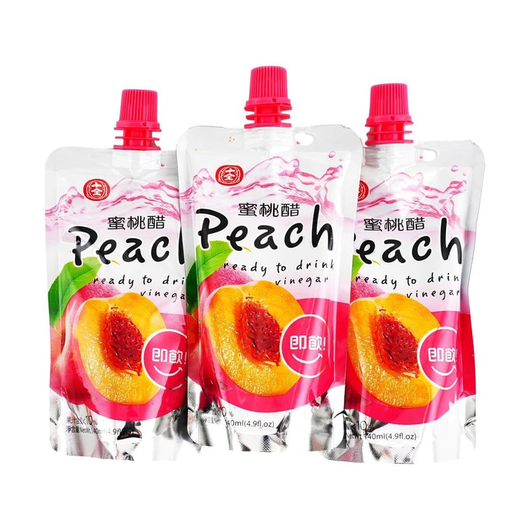 台湾十全 蜜桃醋 果醋饮料  140ml*6包【清爽解腻 夏日必备】 3