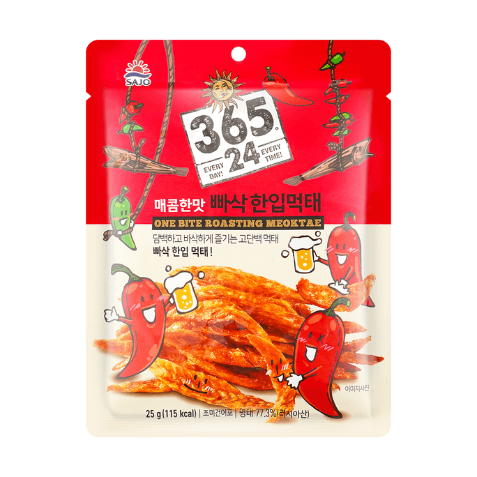 韩国SAJO 烤鳕鱼干 香辣味 海味小吃 25g