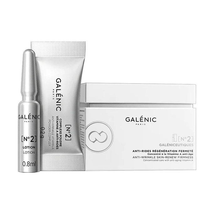 NO.2 Anti-Wrinkle Skin-Renew Firmness, Concentrated Care with Anti-Aging Vitamin A, 12 sets/box