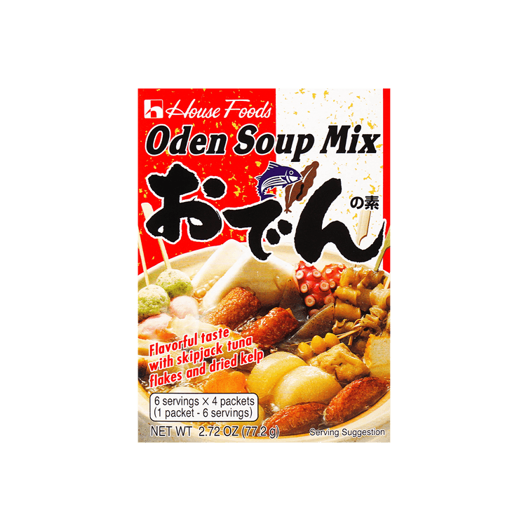 Oden no Moto- Oden Soup Mix , 6 Servings *4 Packets, 2.72 oz 8