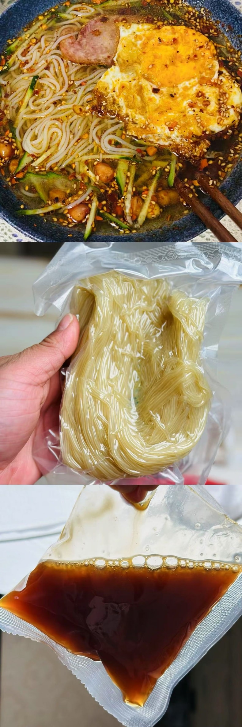 【中國直郵】 村驢家 朝鮮風味蜂蜜大冷麵 365g 速食冷麵米線袋裝帶調味料【東北延吉地道口感】