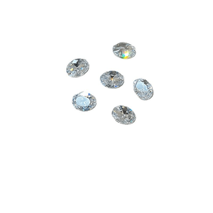 Sparkling Oval Nail Zircon Rhinestones Ornaments 4pcs