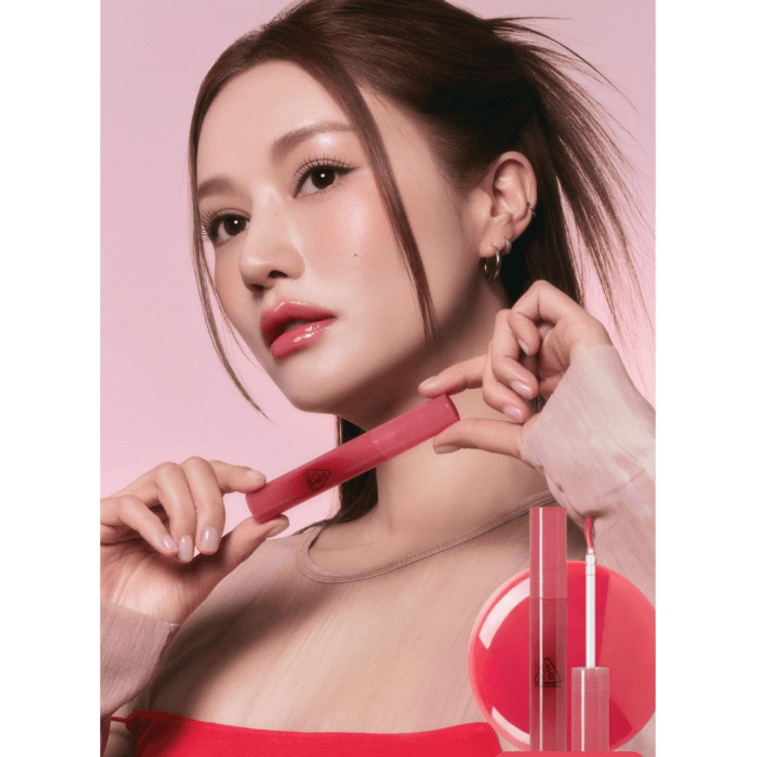 【韩国直邮】 韩国 3CE 三熹玉滴光唇蜜 聚光小蜜勺镜面唇釉水光滋润裸色显白 3.8g #熟苹果 4