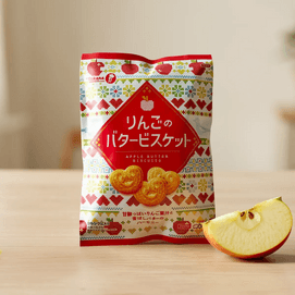 日本TAKARA  苹果味蝴蝶酥 饼干 110g