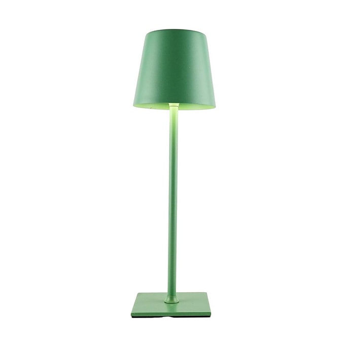 American Style High Foot Table Lamp Creative Table Lamp Night Light Charging Version Green