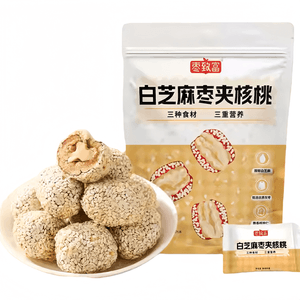 【中国直邮】 棗致富 白ごま棗くるみサンド新疆特産 80g*2袋