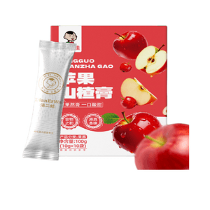 【中国直邮】 滇二娃 苹果山楂膏泡水冲饮营养代餐饮品营养零食小吃食品100g*1盒