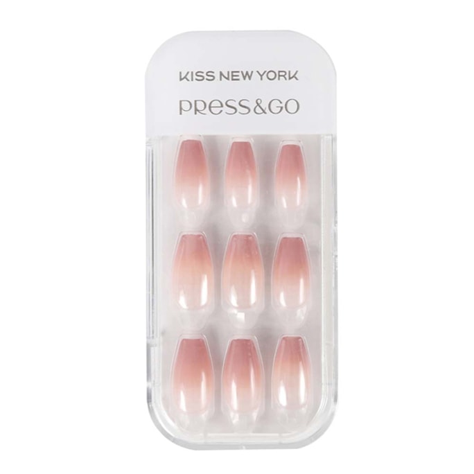 [日本直髮] 日本 KISS New York Press&Go luxury 手部 指甲貼片 01 預定3-5天