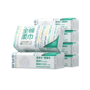 【中國直郵】 全棉時代 嬰兒洗臉巾 100抽*6包