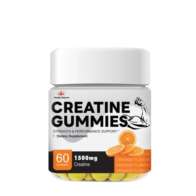 Creatine Gummies Orange Flavor 60pcs