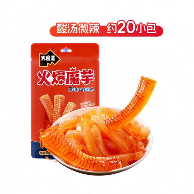 中国直送】延津ショップの「大魔王」辛味こんにゃく麺、貴州紅酸スープ