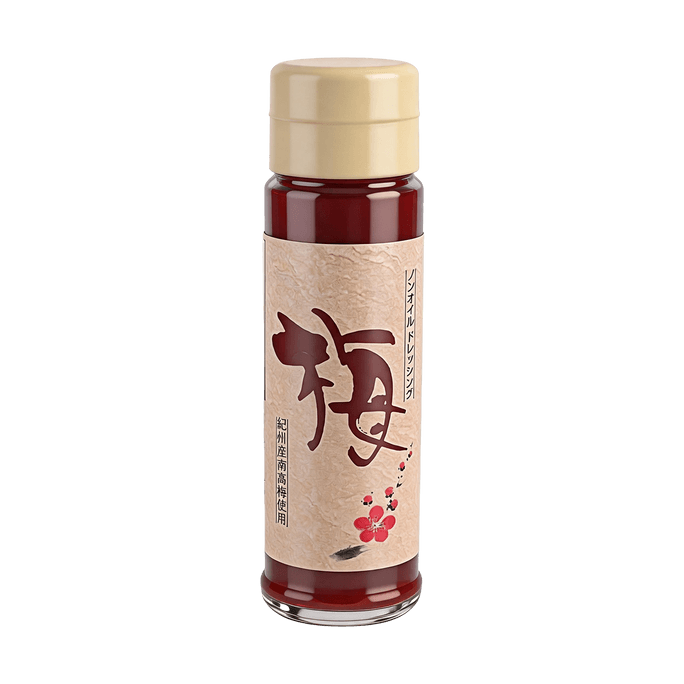 기름을 넣지 않은 매실 드레싱, 170ml (6.08 fl oz)【가든 샐러드, 해초, 튀김에 잘 어울립니다】【무지방, 저칼로리】