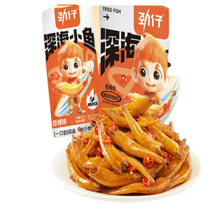 Deep Sea Little Fish Spicy Flavor 6 Packs About 60g