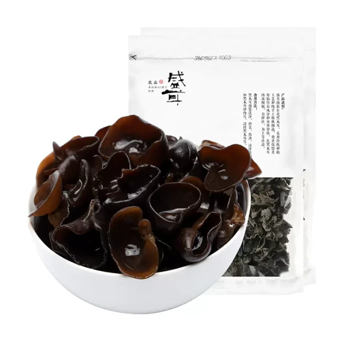 중국 성얼(China Sheng'er) 손으로 선택한 고품질 1등급 검은 곰팡이 150g, 첨가물 없이 자연 건조되어 고기가 섬세하고 탄력적입니다.