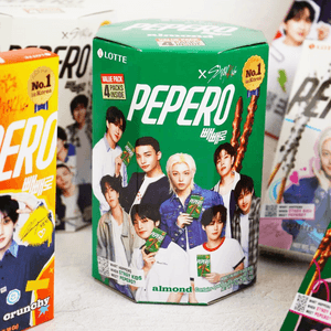 PEPERO Almond Chocolate Biscuit Stick,4packs 4.51oz【Stray Kids Pick】【Packing May Vary】