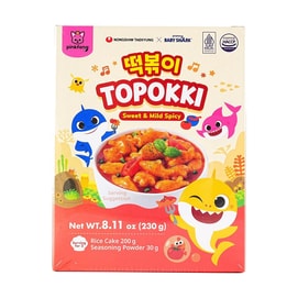 韩国NONGSHIM×PINKFONG Baby Shark鲨鱼宝宝联名 即食炒年糕 温和甜辣味 2人份 230g【限定联名包装】