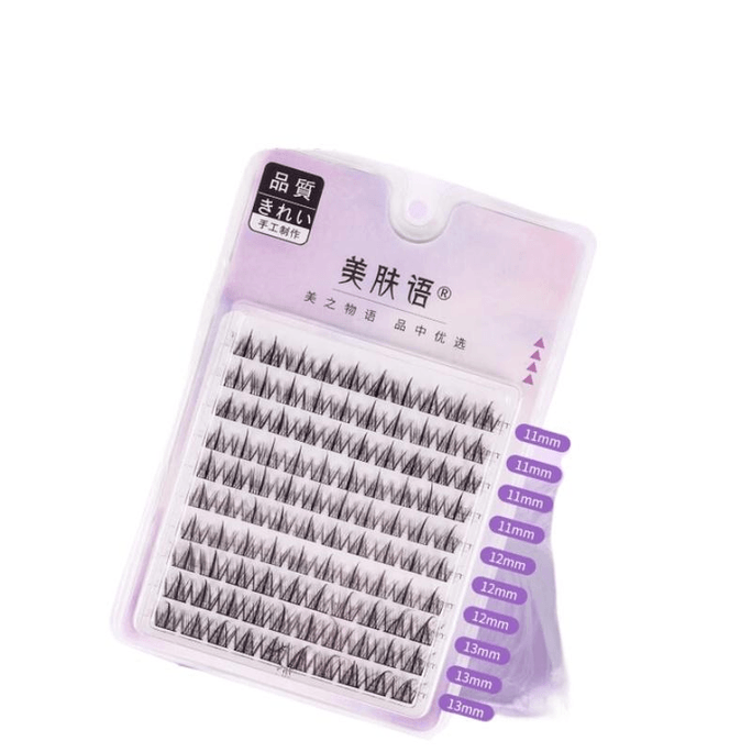 Little Devil False Eyelashes In Three Sizes: 11mm-13mm, 100 Clusters *1 Box
