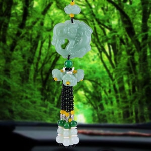 【中国直邮】RAMBLE 车内挂件貔貅  吸金貔貅 1件 汽车挂件 莲花吊坠