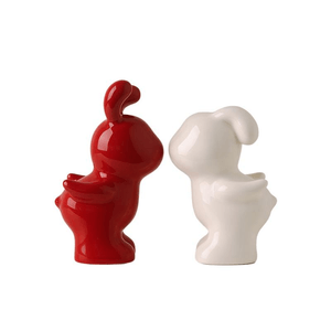 [중국 직배송] 베이함메 크리에이티브 커플 토끼 피규어 결혼 선물 (1개)