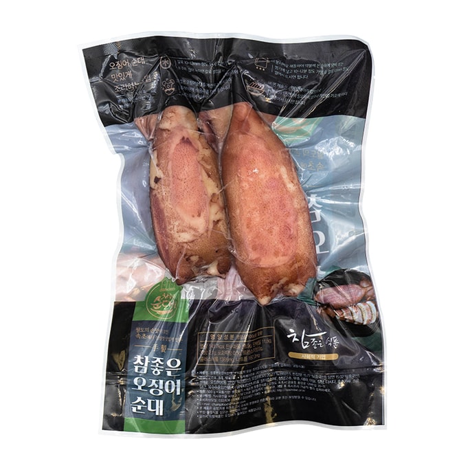 Korean Whole Squid Sausage Frozen Meal or Snack 500g