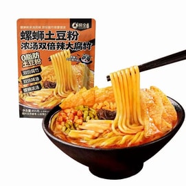 柳全 浓汤双倍辣大腐竹柳州土豆粉版螺蛳粉方便速食 455g 【2分钟快煮 双份腐竹】【软糯吸汁 劲道入味】