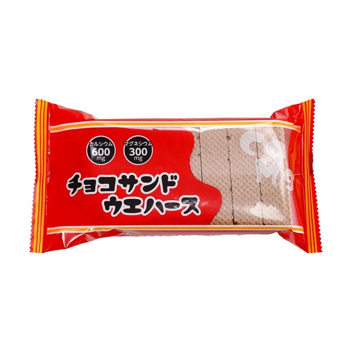 日本中新制果  巧克力夹心威化饼干 84g 【富含钙&镁】
