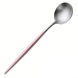 304 Stainless Steel Spoon Pink+silver