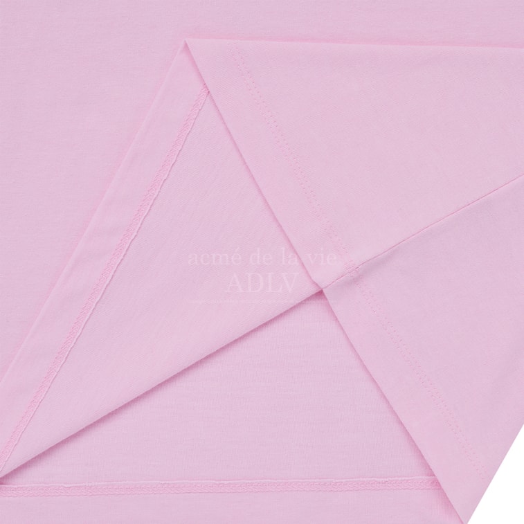 【韩国直邮】 韩国 acmé de la vie ADLV 毛绒熊印花短袖T恤 浅粉色 1 4