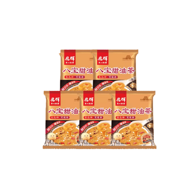 【中国直邮】 兆辉 山西平遥油茶特产八宝甜油茶炒面茶面60克*5包