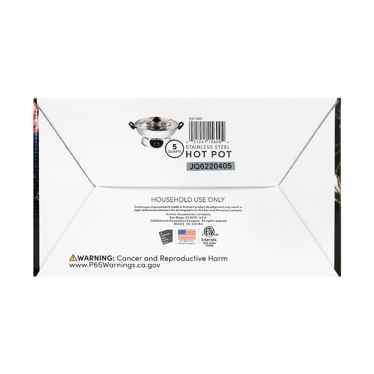 【低価格保証】4クォートステンレス電気しゃぶしゃぶ鍋 ASP-600 1年間製造保証 15