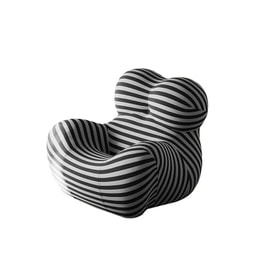 [US Stock] Luxmod Zebra Sofa Fabric Styling Sponge Single Position furniture