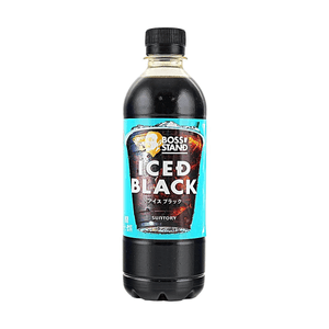 Boss Stand Iced Black Unsweetened Zero Calorie Coffee Drink,15.22 fl oz 